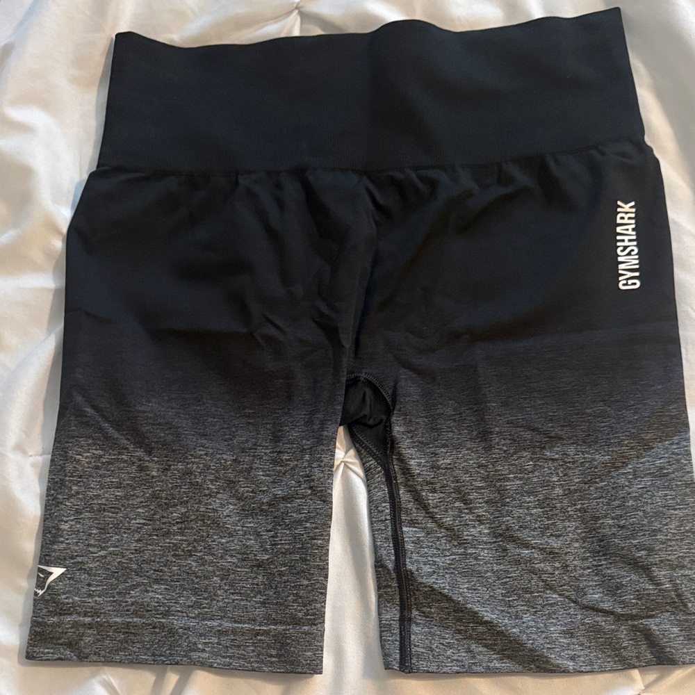 Gymshark Black and Gray Gradient Shorts